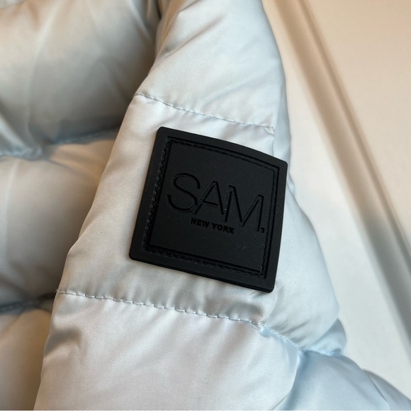 SAM. New York - Matte Luna Down Puffer Jacket Glacier Blue - Size Large - NWT - Picture 4 of 16